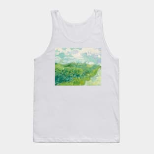 Vincent van Gogh Green Wheat Fields, Auvers 1890 Painting Tank Top